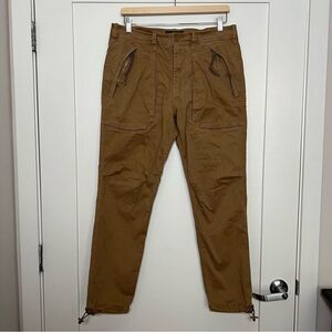 Abercrombie Fitch Pants Mens Tan 31x32 Slim Straight Utility Pockets F(15-01-08)